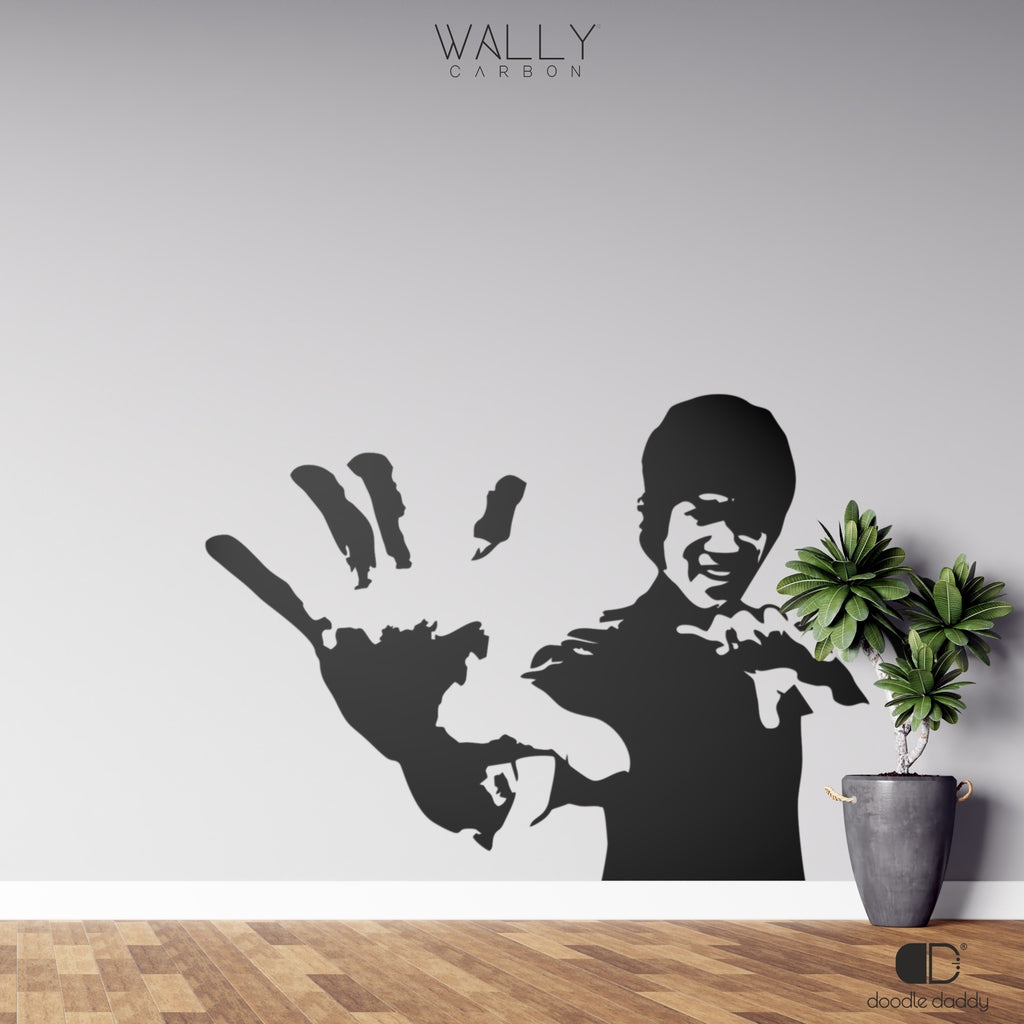 Bruce Lee Wall decal - Wally Carbon by Doodle Daddy