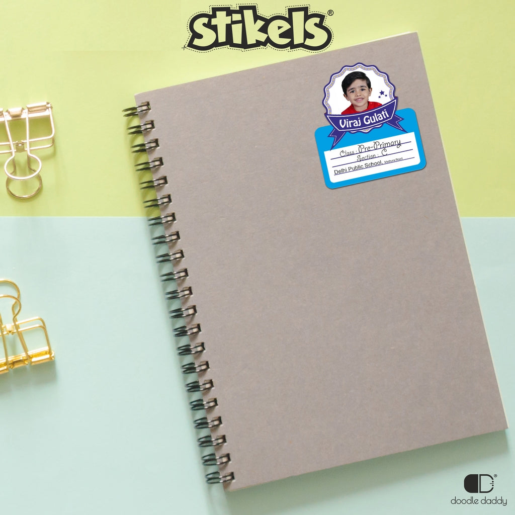 Stikels - Personalised School Notebook stickers