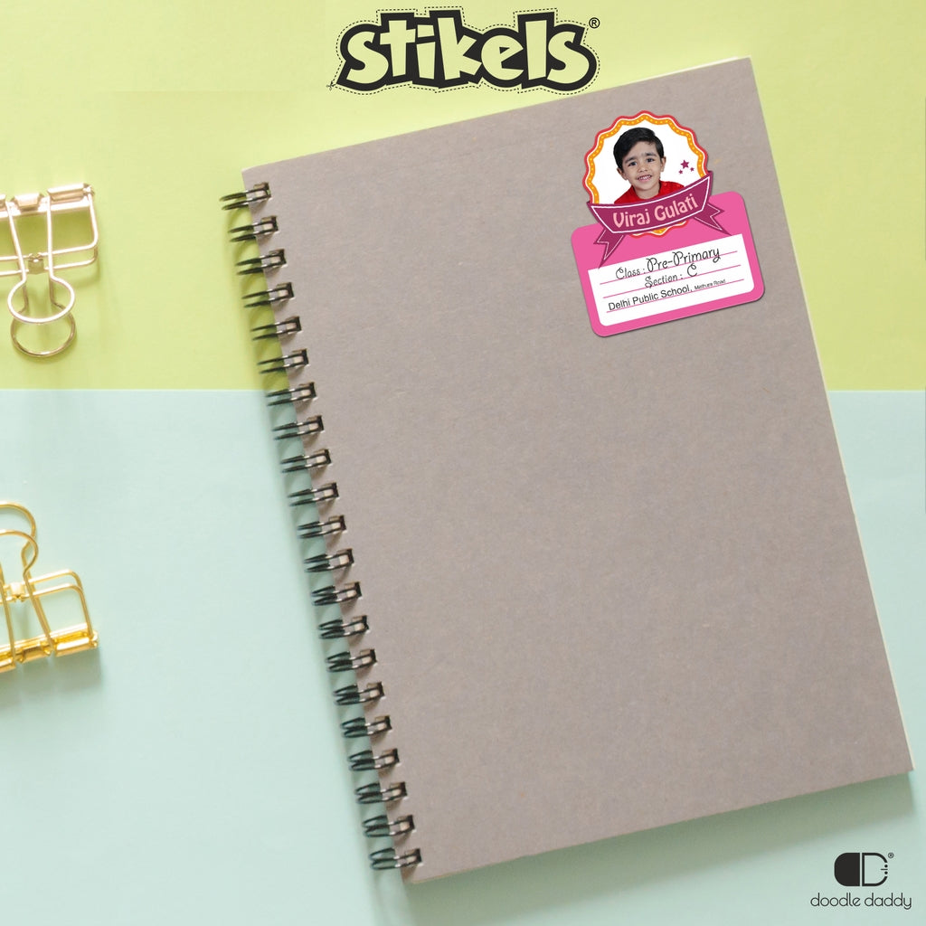 Stikels - Personalised School Notebook stickers