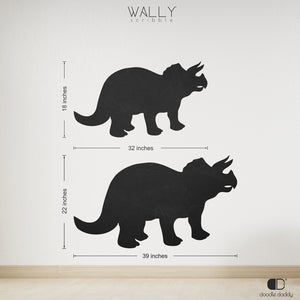 Dinosaur shape personalised Chalkboard -Wally Scribble by Doodle Daddy