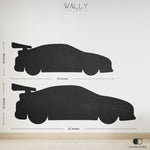 Car Shape Personalised Chalkboard - Wally Scribble by Doodle Daddy