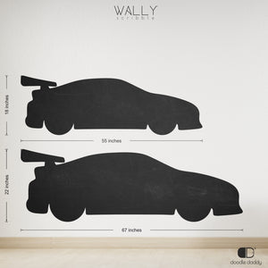 Car Shape Personalised Chalkboard - Wally Scribble by Doodle Daddy