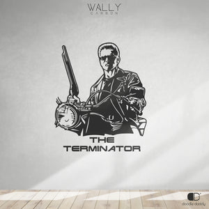 Terminator Decal - Wally Carbon Wall Decals by Doodle Daddy