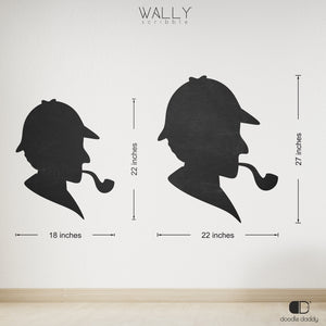 Sherlock Holmes personalised chalkboard - Wally Scribble Doodle Daddy