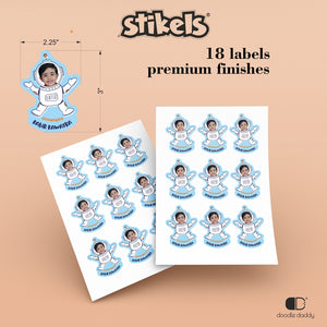 personalised stickers - Space theme personalised stickers - Stikels by Doodle Daddy